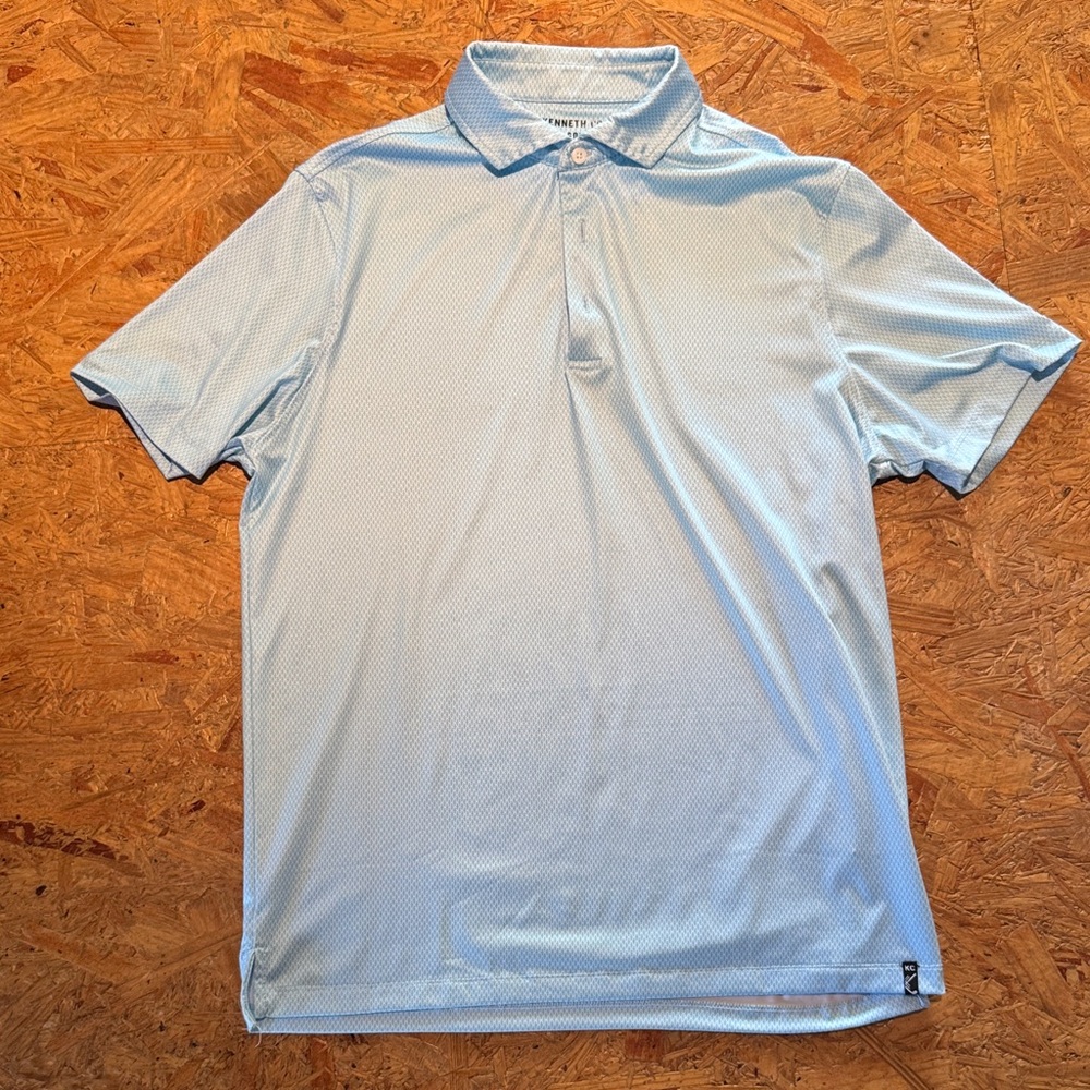 Kenneth Cole Golf Men's Light Blue Polo Shirt sz s